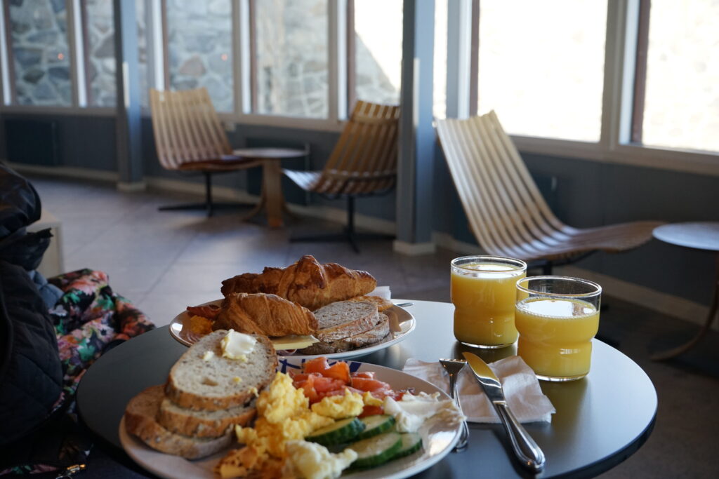 Norvegia in camper: colazione a Capo Nord