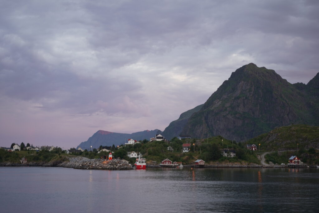Norvegia in camper Porto di Moskenes